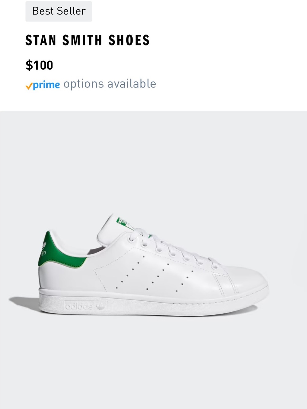 Adidas Stan Smith Green, Men’s US 7 (250), Brand New with Box, Never Worn